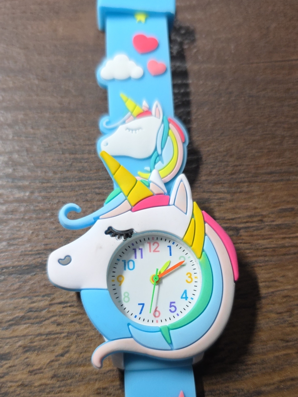 Kids Unicorn Silicone Watch - Blue